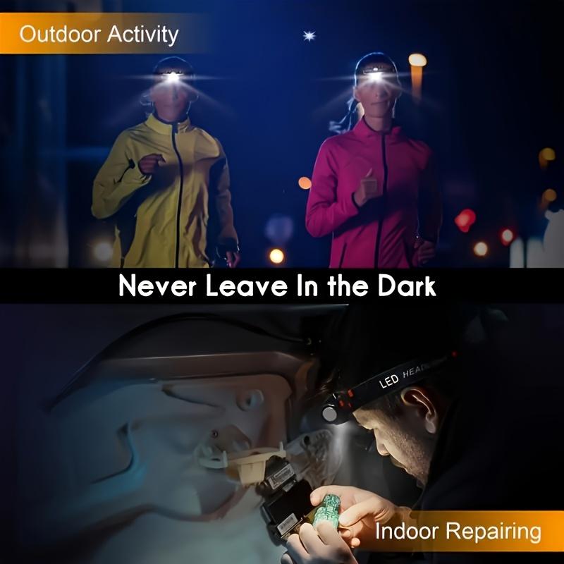 Outdoor Mini Rechargeable Portable Headlight with Strong, Lightweight, Adjustable and Magnetic Properties Suitable for Running, Camping and Fishing