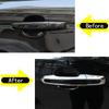 8pcs For Jaguar XF XFL XE XEL F-Pace E-Pace 2016-2022 ABS Door Handle Cover Trim Car Decoration Styling