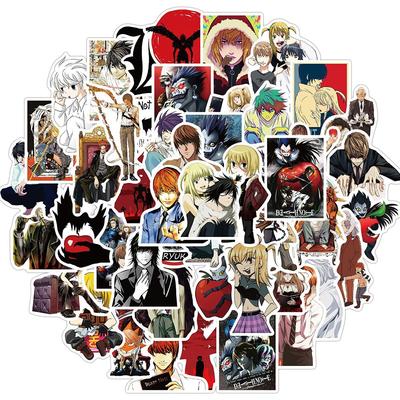 50 Adet Anime DEATH NOTE Graffiti Çıkartmaları DIY Motosiklet Bagaj Gitar Kaykay Karikatür Serin Klasik Oyuncak Çıkartma Etiketi Çocuklar İçin