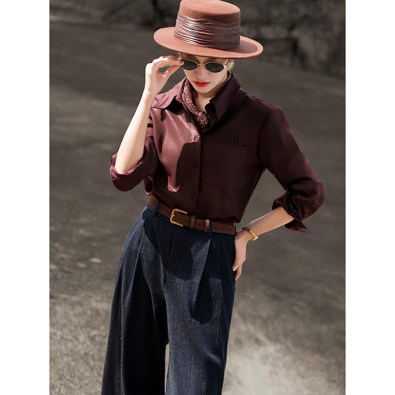 Lanser Women s Elegant Commuter Lyocell Long Sleeve Shirt XL