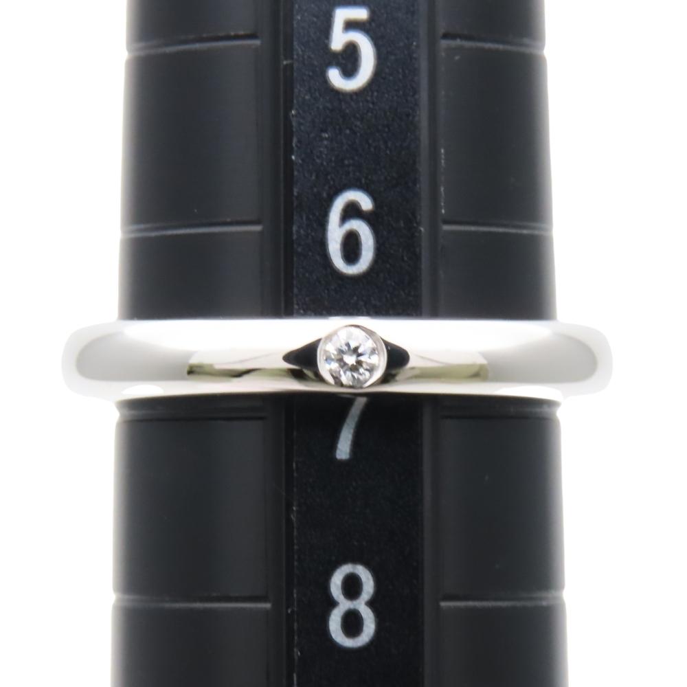 Used TIFFANY&Co. Ring Stacking Band EU#46.5 Pt950Platinum 4.3g Platinum El Saperetti