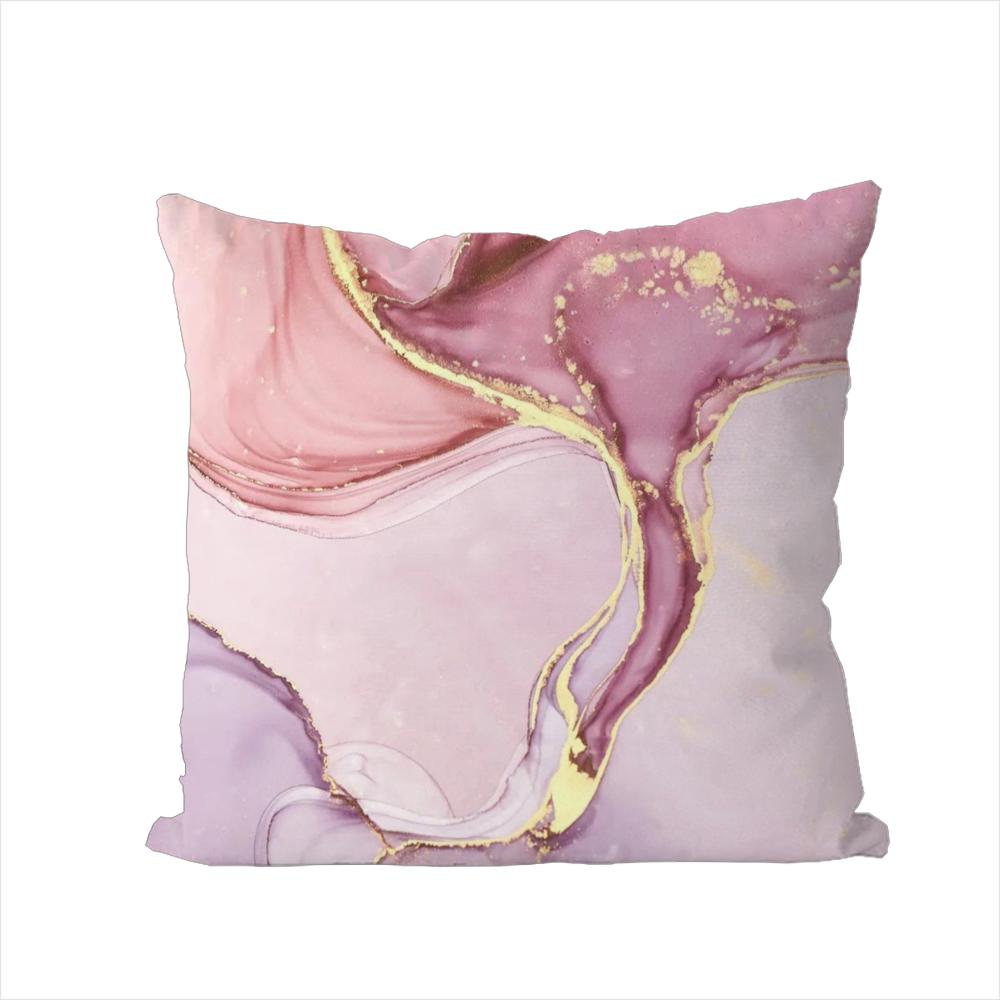 Marble Pillow Case For Car Sofa Decorative Home Doublesided Print Plush Square Throw Pillow Cushion Cover