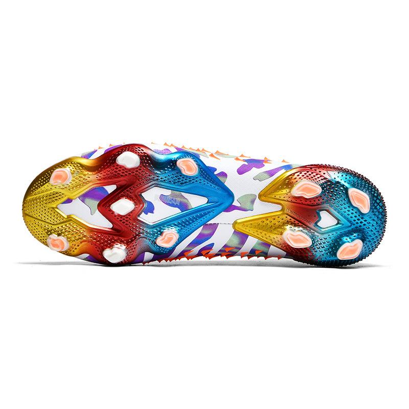 High-Top Football Shoes Fg Nails Artificial Turf Boys And Girls Teenagers Students Competition Training Sports Shoes
