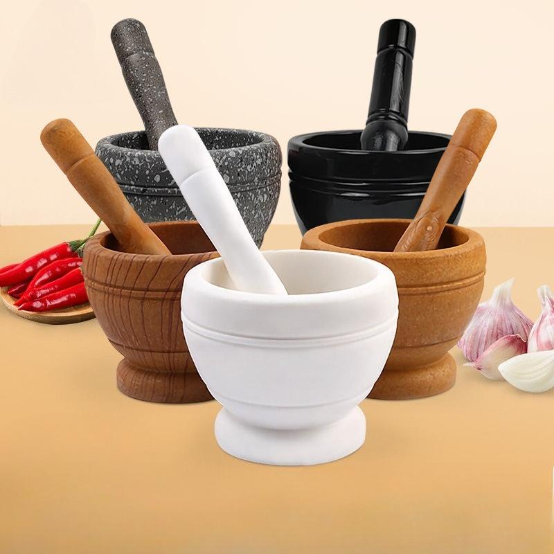 Multi-functional Garlic Mashing Machine Household Garlic Puree Manual Garlic Mortar Mashing Medicine Cup Grinder Pounding Bowl
