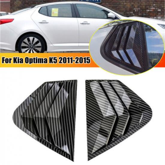 Carbon Fiber Side Vent Window Scoop Louver Cover For Kia Optima K5 2011-2015