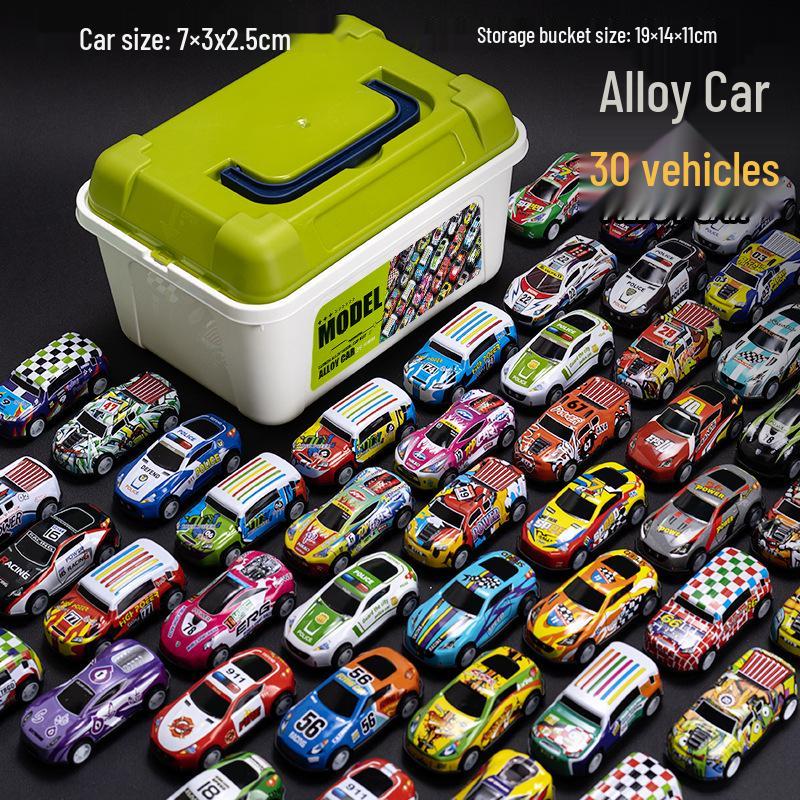 Mini Pull-Back Racing Car Set - Durable Alloy Model Toys for Kids