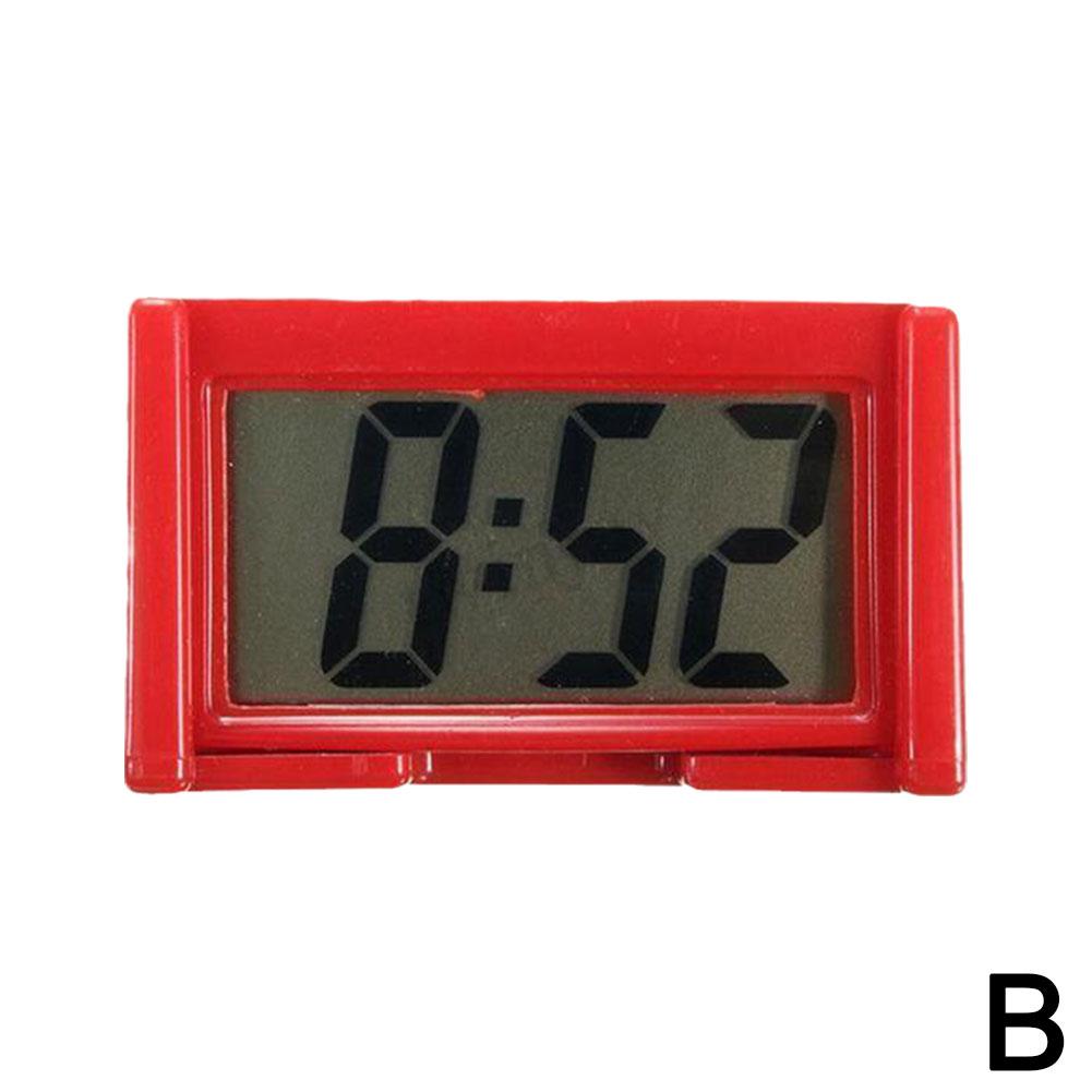 Mini Auto Armaturenbrett Digitaluhr Fahrzeug Selbstklebende Uhr Mit LCD Zeit Tag Anzeige Automobil Aufklebeuhr Für Autos O7S8