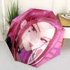 1pc K-POP Hunter X Automatic Opening/Closing Umbrella with Convenient Three-Fold Design, 8 Iron Ribs - for Outdoor Daily Use, Travel A49