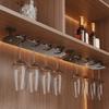 Space Aluminum Upside Down Wine Glass Holder Punch-free Inverted Goblets Rack Wine Glass Rack  Bar