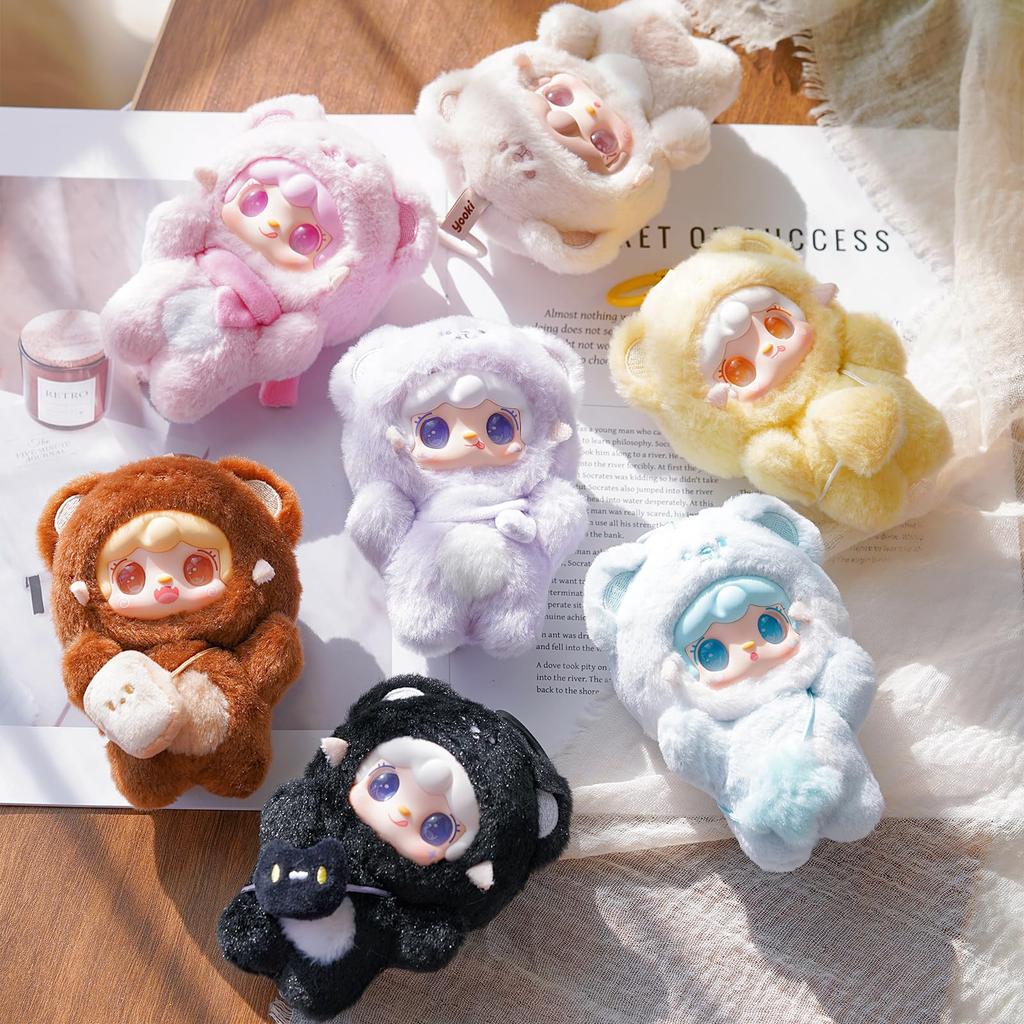 TOP TOY x Yooki Plüschanhänger Serie Blister-Plastik Premium Weich Geburtstag Original Weihnachten Sammlerstück "Hitoguchi Bär" (1 Stück) - Gachapon, Box,