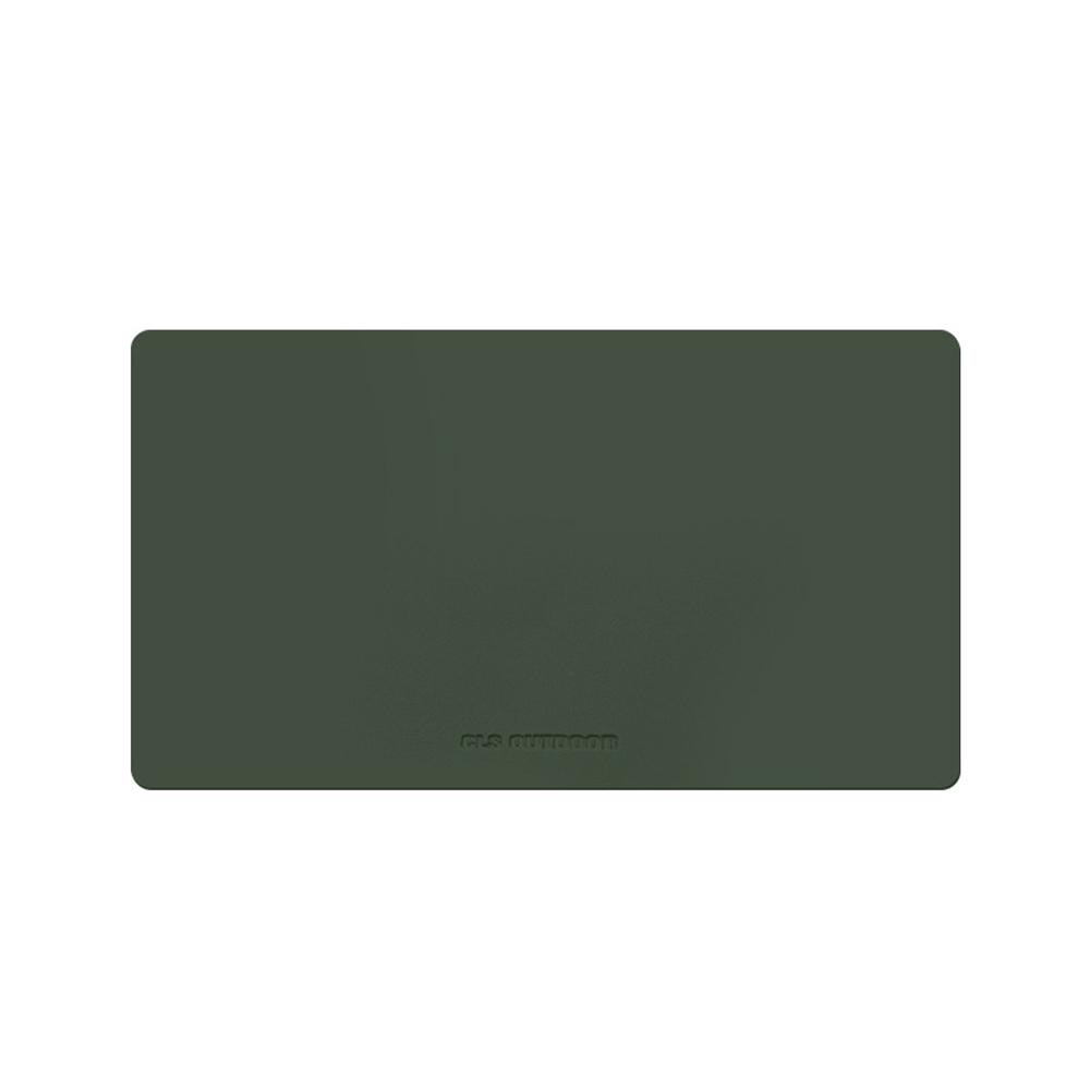 

Водонепроникний настільний килимок PU шкіра Placemat Відкритий пікнік Кемпінг Барбекю Теплоізоляційна настільна накладка L темно-зелений колір