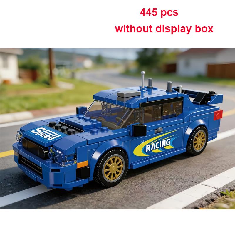 Technical Speed Car MOC City Racing Car Rally Building Blocks Bricks Set Retro Ornament Diy Toys For  Kid Adults Birthday Gifts