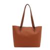 Street Style Large Capacity Pu Tote Bag With Zipper Closure For Casual Everyday Use