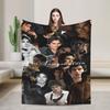 The Vampire Diaries Damon Salvatore Serie TV Coperta Decorativa in Flanella Plaid per Arredamento Casa Calda Morbida Copriletto Regalo