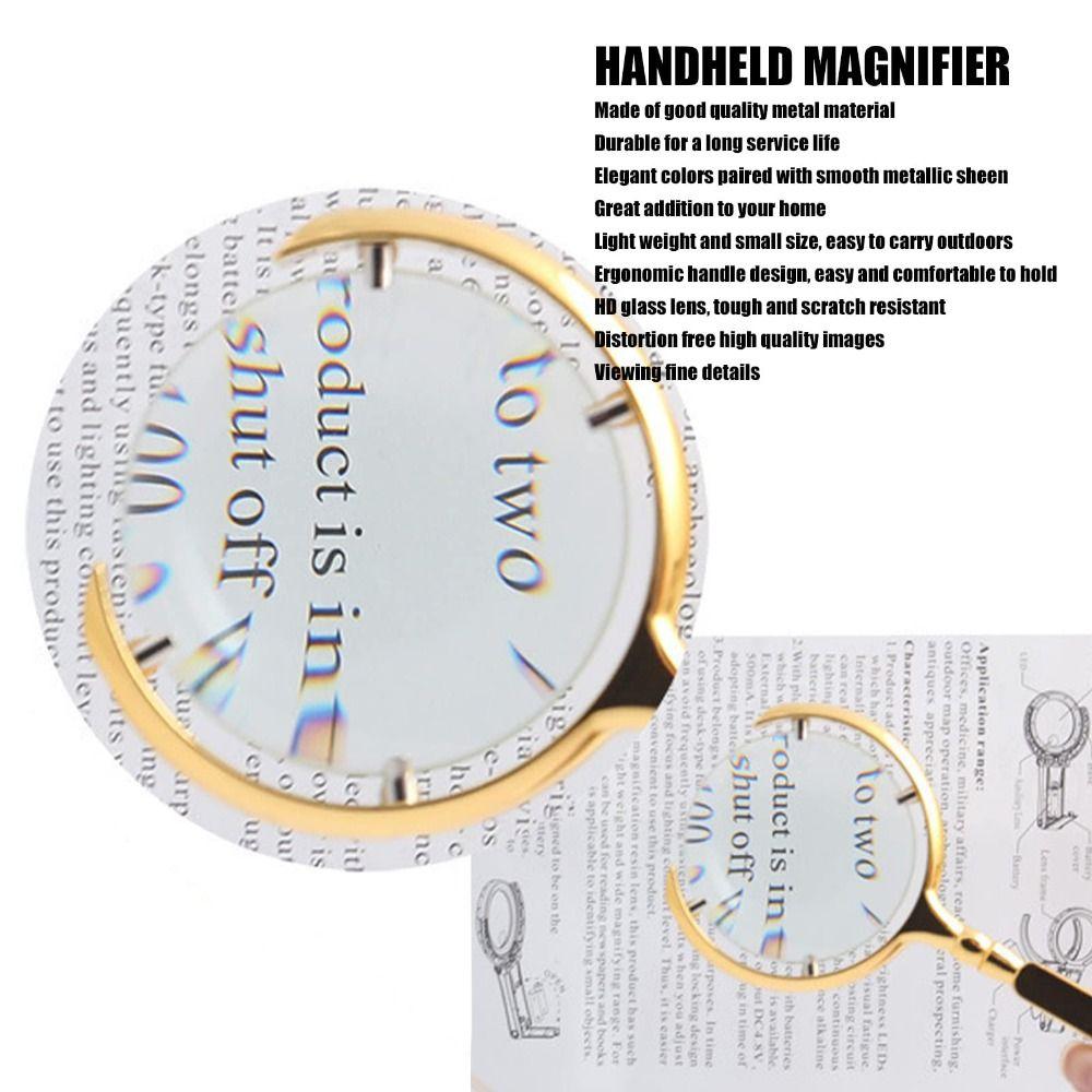 Durable Loupe Magnifier Large 10X Magnifying Glass Convenient Magnifying Glass  Stamp