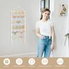 Hair Claw Clip Organizer,Macrame Hanging Hair Clip Holder and Storage for girls,Claw Clips Hanger Home Boho Decor for Wall,Door,Closet