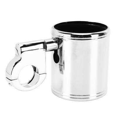 Lenkerbecherhalter Motorradbecherhalter Motorradlenkerbecherhalter Chrom Verstellbar Universal für ATV 22‑32mm Lenker