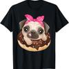 Cute Pug T Shirt Donut Girls Dog