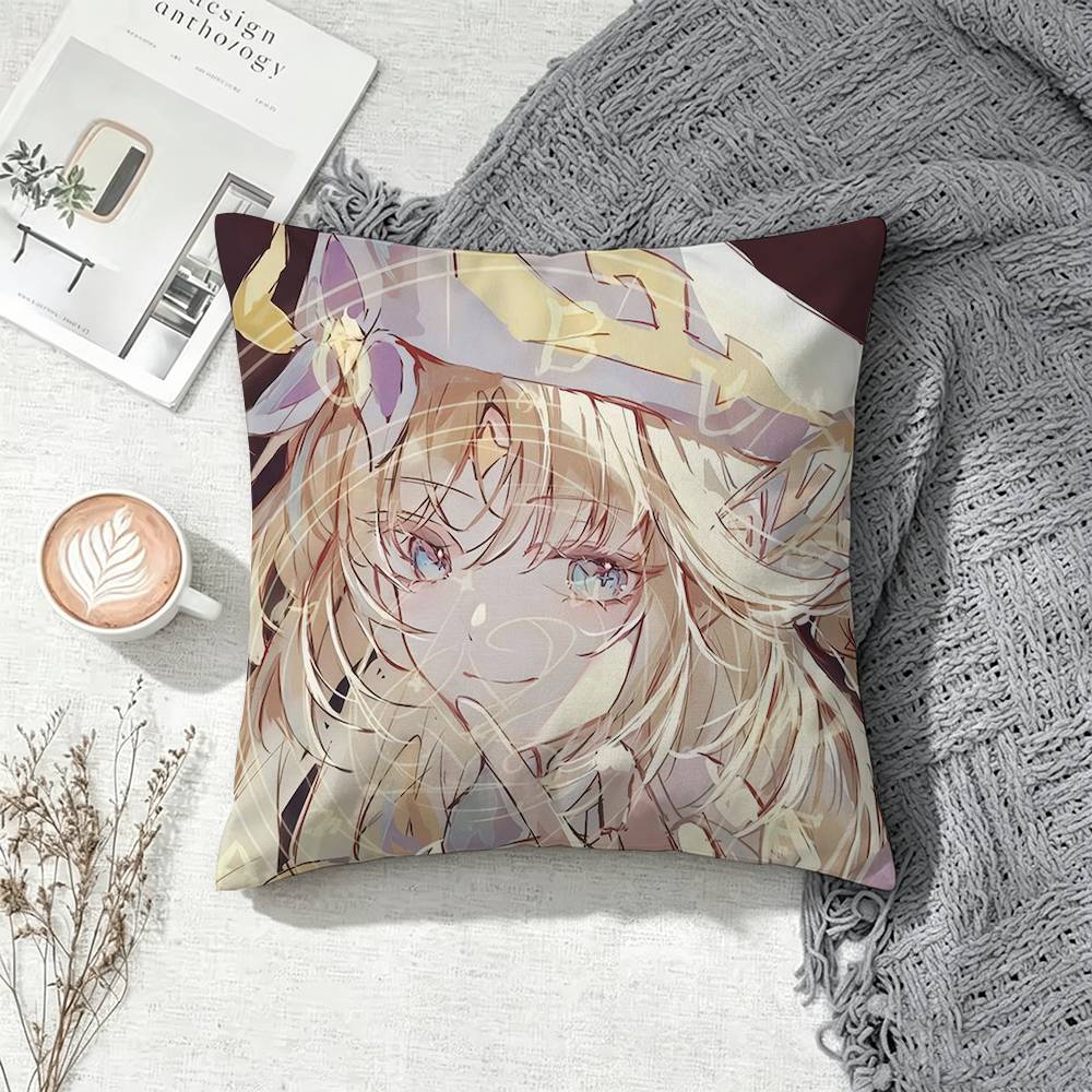 Nicole Zenless Zone Zero Square Double-Sided Printed Pillow Case Sofa Cushion Cover Bedroom Bedside Decor