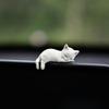 4PCS Cartoon Cats Miniature Figurines Resin Craft Figures Computer Monitor Desktop Decoration Car Interior Fish Tank Ornaments