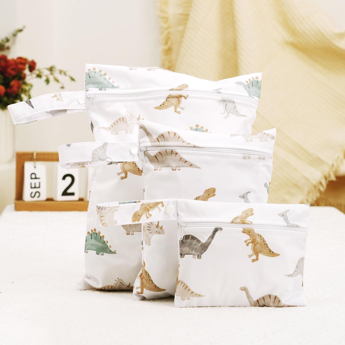 

3-Piece Waterproof Travel Storage Bag Set: Diaper, Wet/Dry, Toiletry Bags. Small/Medium/Large