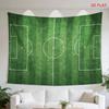 Tenture Murale Gazon de Terrain de Football Synthétique Champ Vert Style Sportif Tissu Mural Décoration Dortoir Masculin Décoration de Chambre