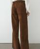 Masimodutti Wide Suede Leather Pocket Pants
