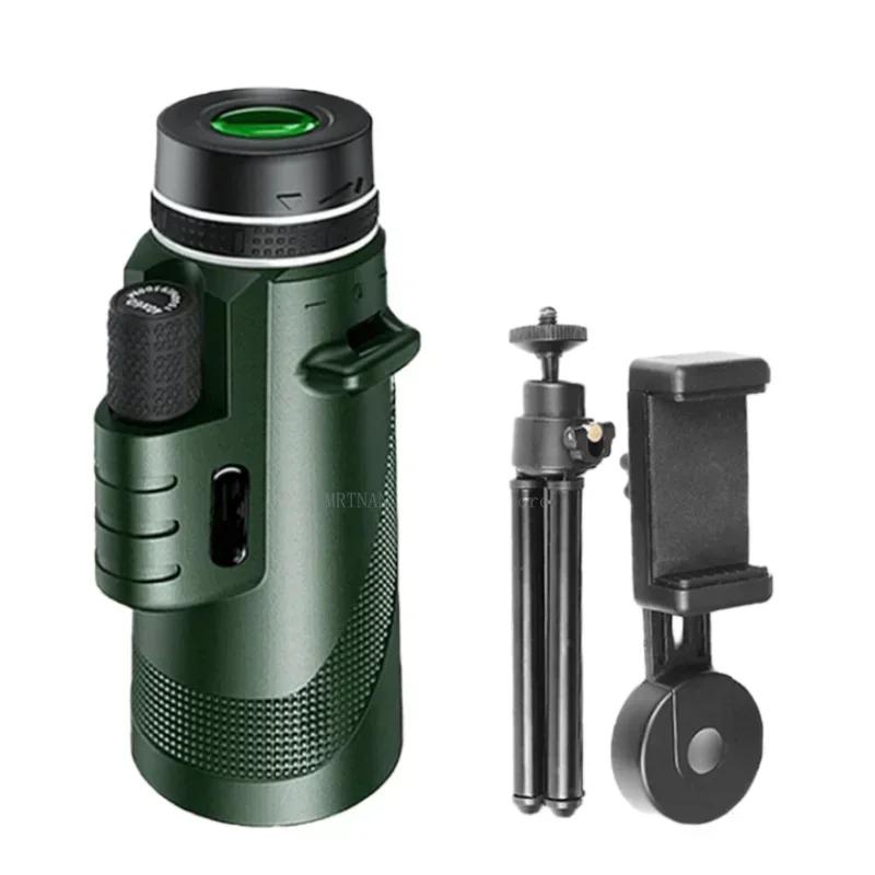 80x100 Draagbare Zoom HD 5000M Telescoop Opvouwbare Lange Afstand Mini Krachtige Telescoop voor Jacht Sporten Buiten Kamperen Reizen