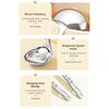 316 Stainless Steel Long Handled Soup Spoon Silver Large Capacity Slotted Spoon High Temperature Resistance Easy To Clean