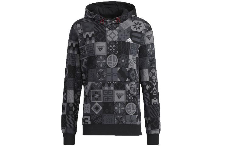 Adidas CNY Collection Sweatshirts Men s Black Hooded Moderate Regular HC0271 M