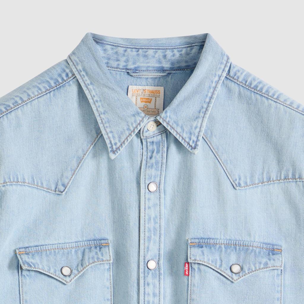 Levi's Barstow Western Denim Shirt Long Sleeve Men's US L 85744-0118