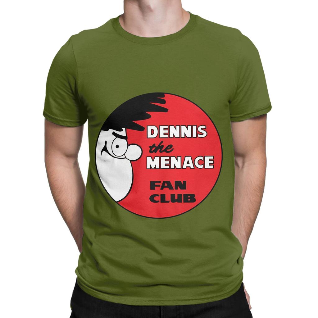 Dennis the Unisexace Fan Club Funny 100 Cotton TShirt The Beano Tops Tees For Unisex