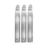 3-Piece Durable Metal Pry Bar Set, Silver Sheet Metal Prying Tools for Repair