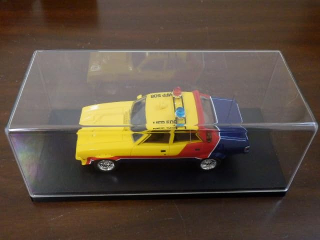 Mini Car Mad Max 1974 Ford Falcon V8 Interceptor Yellow MFP508 Sedan 1/43 "Interceptor" 4-door [Limited Item] [Item]