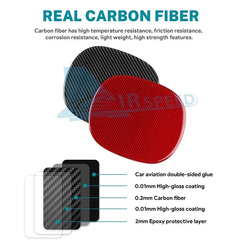 Real Soft Carbon Fiber Car Gas Tank Fuel Tank Cap Cover For BMW Mini Cooper S F66 F67 2024 2025 Exterior Accessories