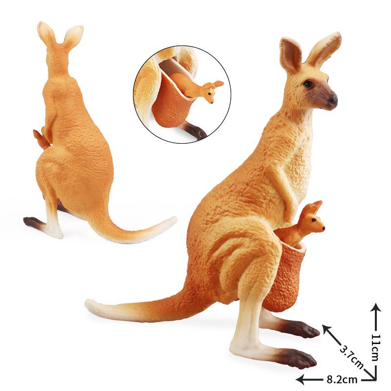 Children's Kangaroo Model Set: Wildlife Simulation for Sand Tray and Teaching Aids