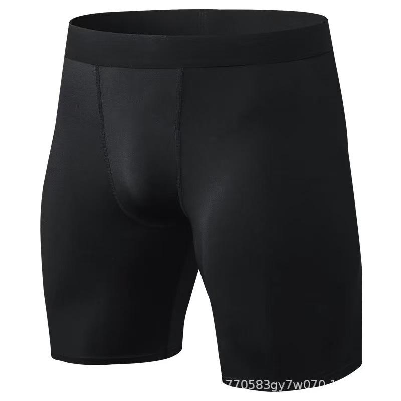 Men’s Quick-Dry Black 4-Point Sports Shorts for Basketball, Fitness, Yoga, Running, and Cycling