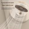 Portable USB Rechargeable Oscillating Desk Fan with Timer CN plug (adapter included)