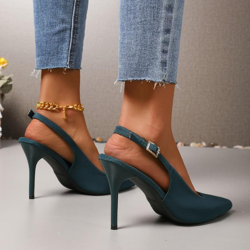 Fashion Casual Party Dress Leopard Print Women's Sandals 2024 Trend Summer Sexy Pointed Toe Simple Color High Heels Outdoor Shoes Woman