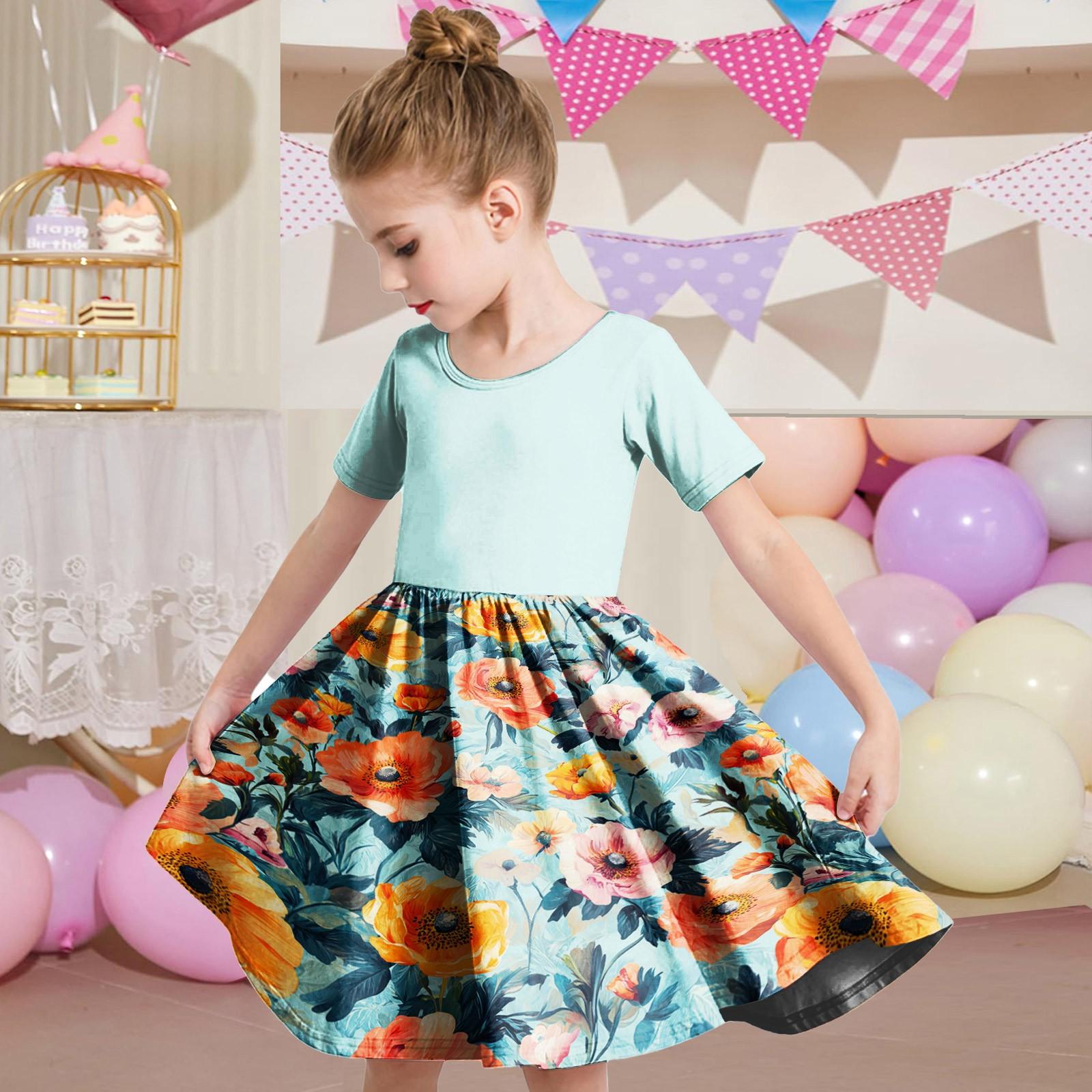 

Летнее платье для девочек, платье для малышей, однотонное повседневное платье-футболка с коротким рукавом А-силуэта 160