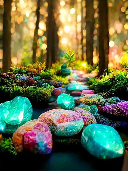 Diamond Painting New Collection Fantasy Waterfall Full Square/round Embroidery Mosaic Colorful Tree Landscape Home Decor