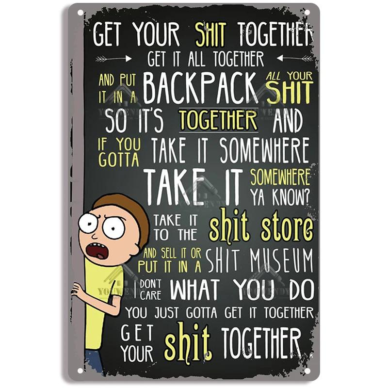 Cassic Quotes Retro Tin Sign, Life Is Too Short To Want Poster, Metal Plaque, Vintage Home Decor, Metal Plate, Room Wall Decor