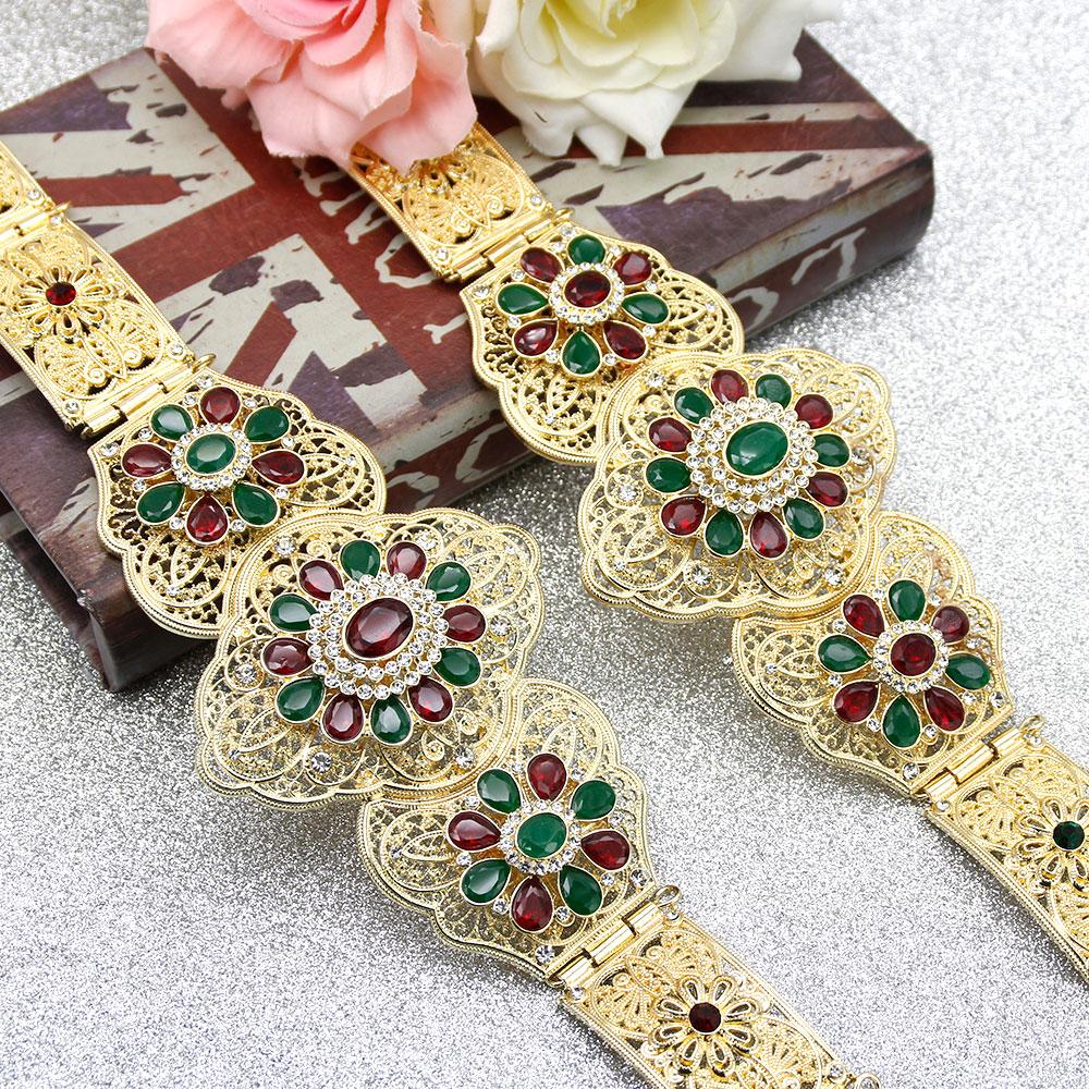 Gold Color Chic Style Women Belt Bride Waist Belt Chain Wedding Dress Jewelry