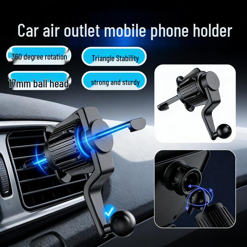 Universal Car Vent Phone Holder with Hook Mount - Easy Installation