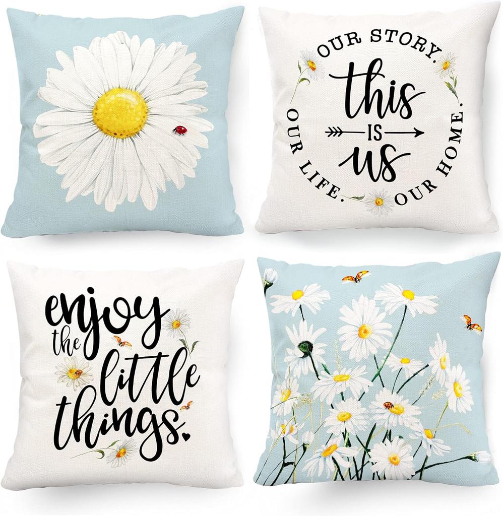 New Christmas Decoration Christmas Pillowcase 18 X 18 Inch Set of 4 Christmas Collection Cushion Pillowcases Custom Zipper Squar