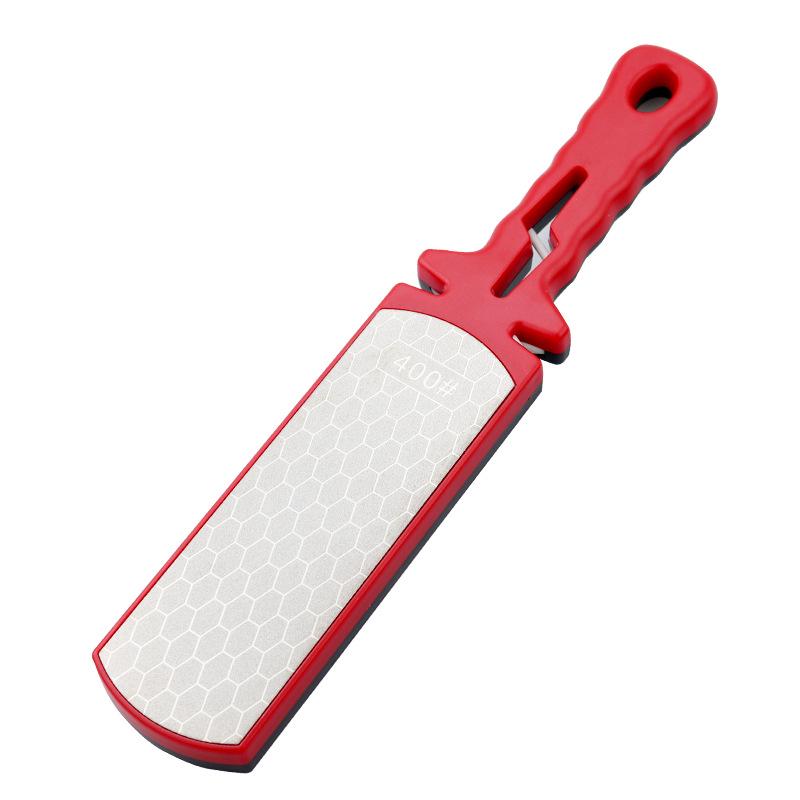 Multi-Functional 400 Grit Double-Sided Kitchen Knife Sharpener with Diamond Sand