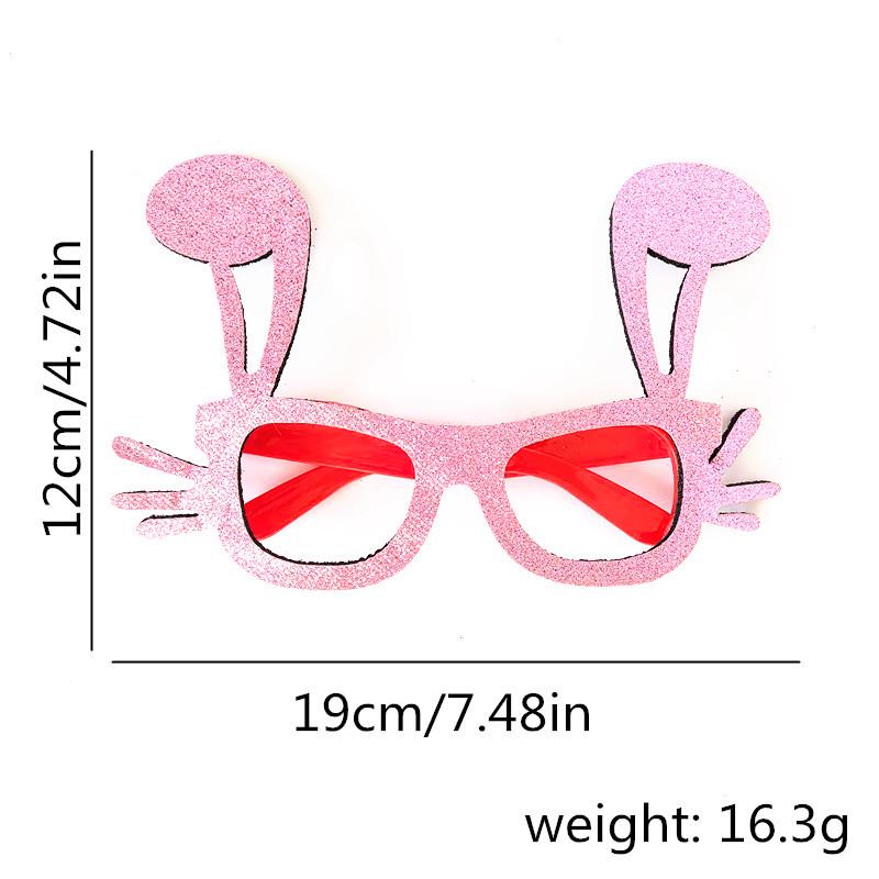 Easter Cartoon Glasses with Colorful Egg, Rabbit, Chick Designs for Adults and Kids - Perfect for Festival Parties