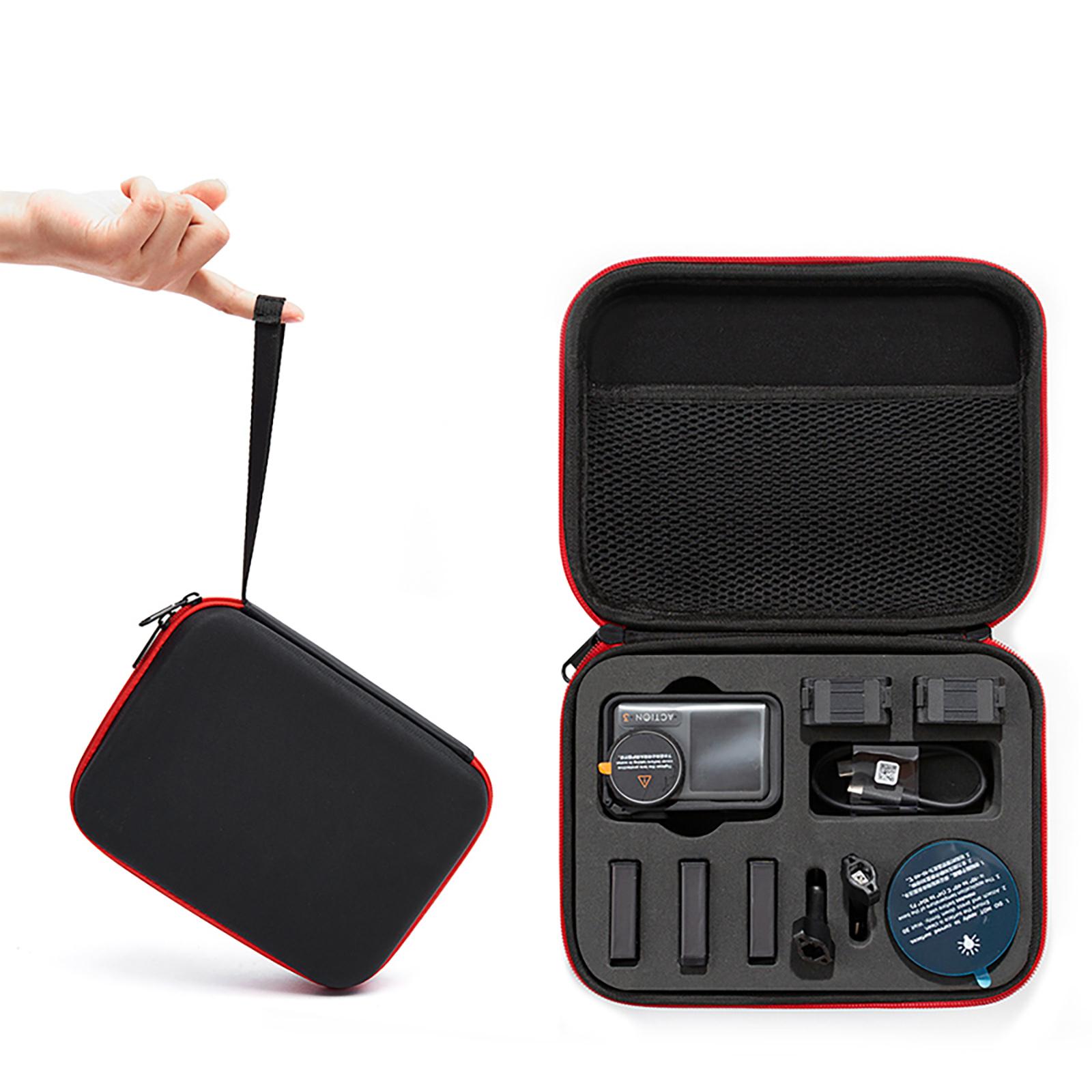 

Carrying Case Storage Bag Organizer Portable Protective Box Compatible For Dji Action 3 Action Camera black#0