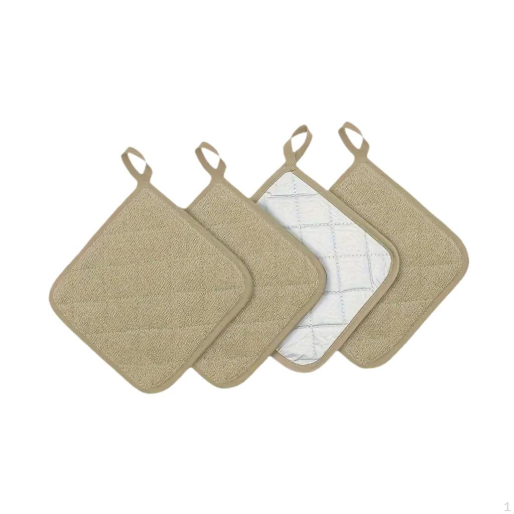 4 Kitchen Pads 6.89x6.89inch Trivet for Oven Use In Cooking And Baking