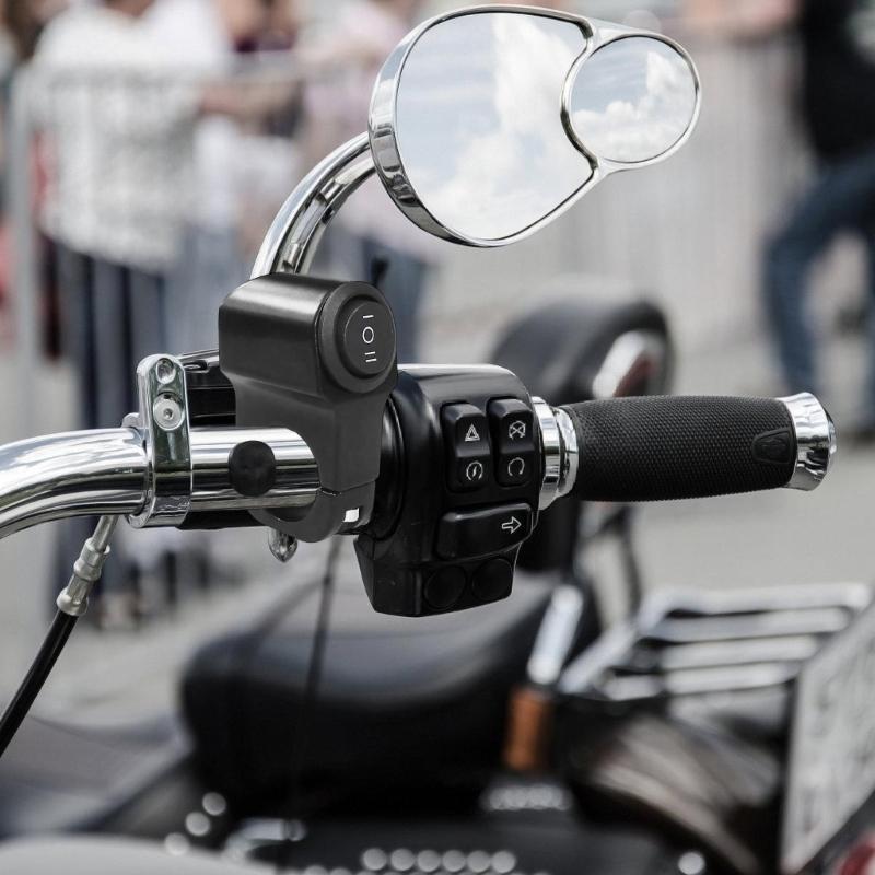 Mini-Fahrlicht Ein/Aus-Schalter Wasserdicht für Roller Motorräder Mit Überlastschutz und Montageclip